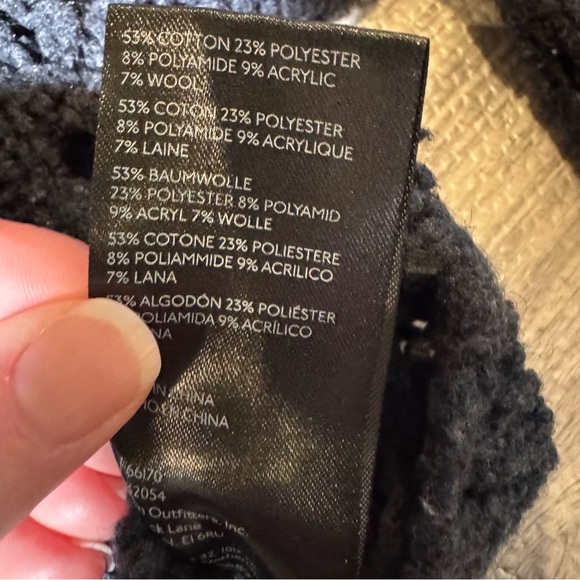 Free People Avery Crop Cardigan in Black Size Small - Picture 6 of 7